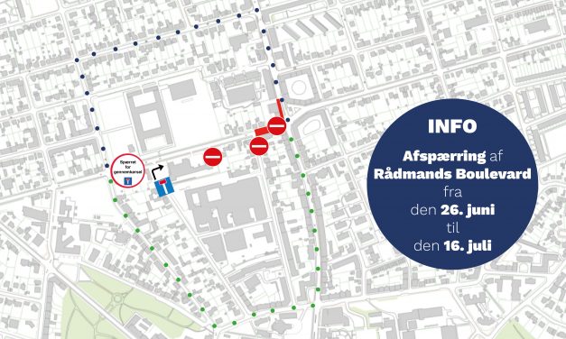 Kloakarbejde lukker igen Rådmands Boulevard