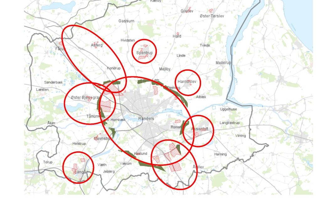 Her vil Randers Kommune prioritere køb og salg af jord