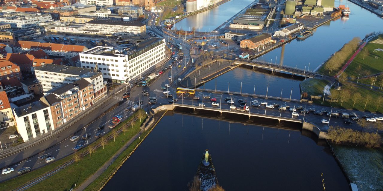 Mandag er hverdagen, hvor Randersbro har mindst trafik