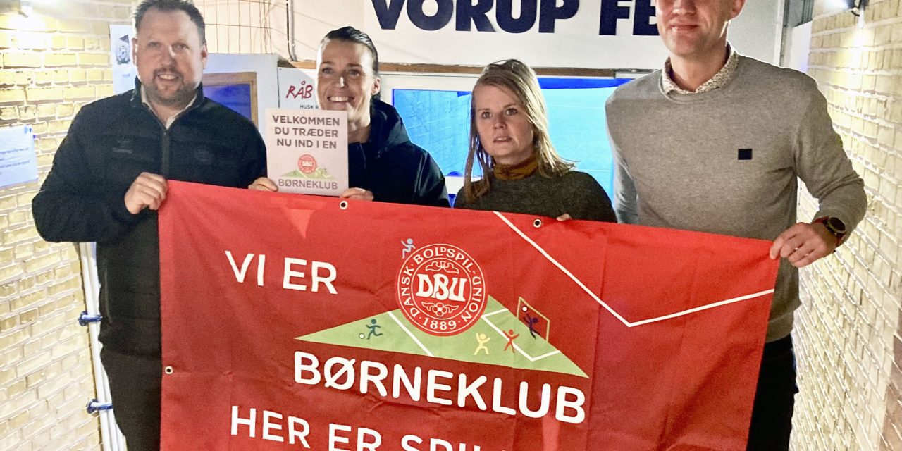 Vorup FB er nu DBU Børneklub: »Vi skal være der for børnene«