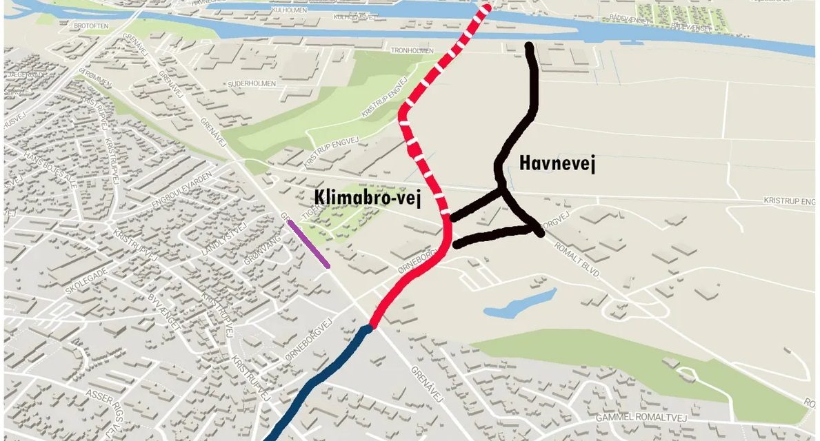 Ny sidevej lukker hovedfærdselsåre i Randers