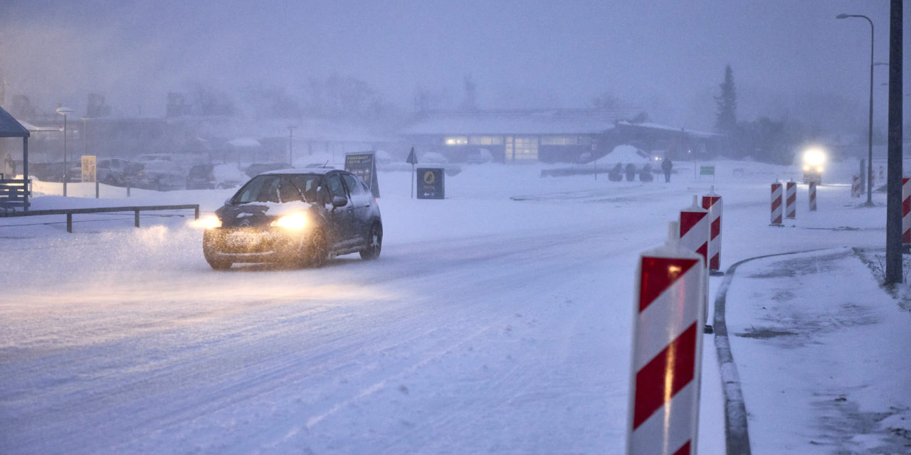 Gal igen: Dækket af sne