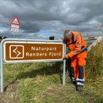 Nye skilte viser vejen til Naturpark Randers Fjord